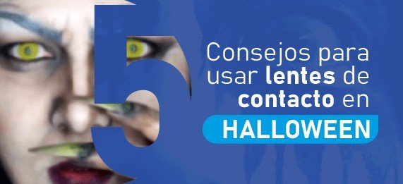 consejos para usar lentes de contacto en halloween