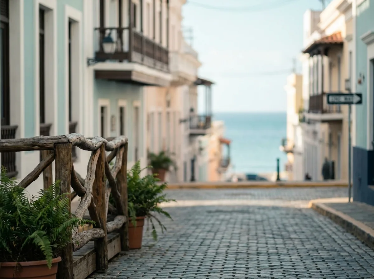 Ilustración de cómo puede percibirse la miopía: la calle cercana se ve nítida y el fondo lejano aparece desenfocado