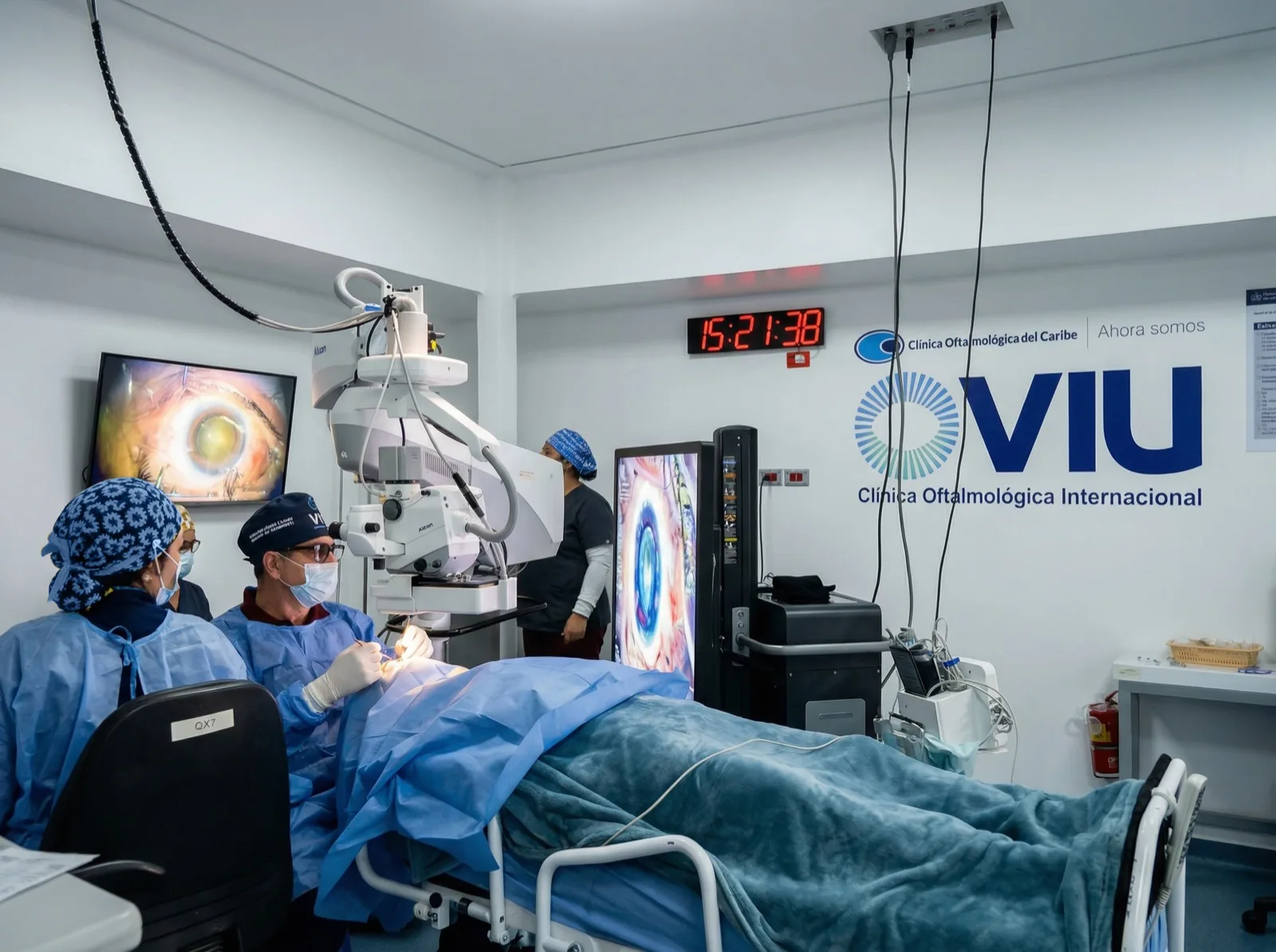 Quirófano de VIU Clínica Oftalmológica Internacional en Barranquilla
