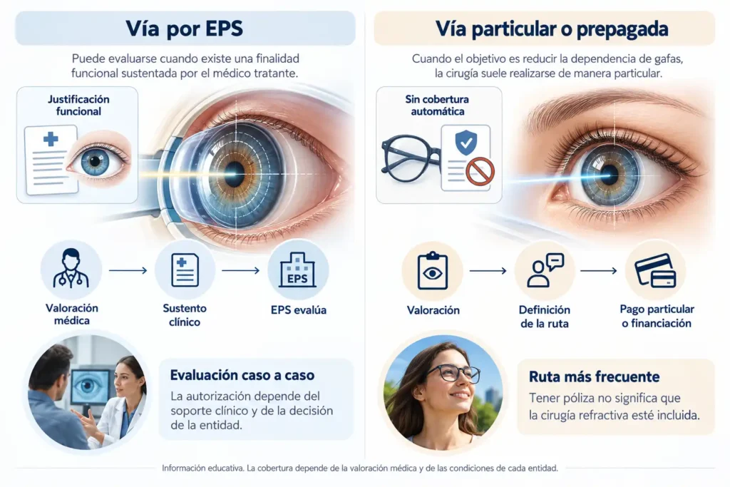La EPS o la prepagada cubren la cirugía láser de ojos- VIU Clínica Oftalmológica Internacional en Barranquilla